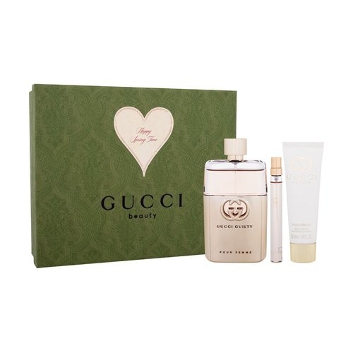 Gucci Guilty Pour Femme Gift Set eau de parfum 90ml, Body Lotion 50ml and Mini eau de parfum 10ml donna 90ml