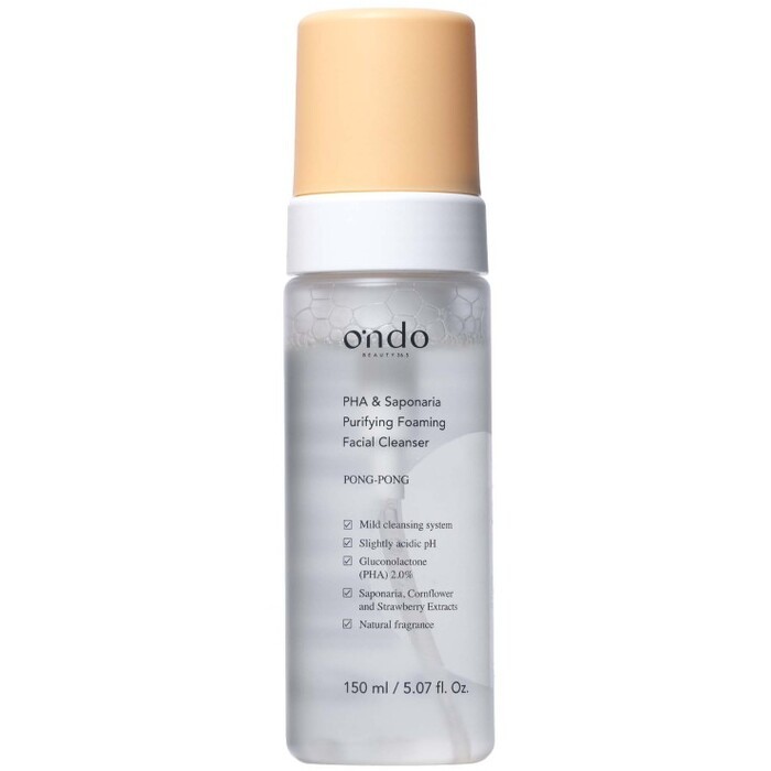Ondo Beauty 36.5 PONG-PONG PHA & Saponaria Purifying Foaming Cleanser - Facial cleansing foam donna 150ml