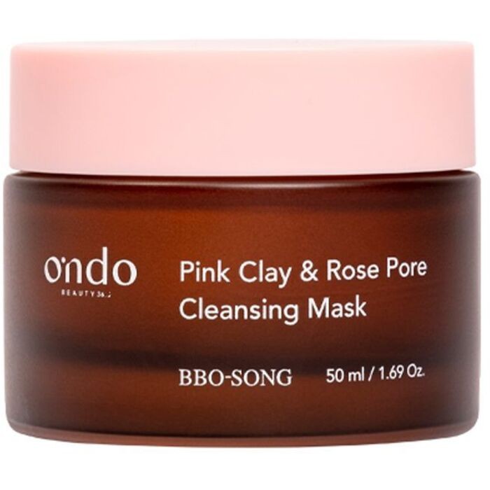 Ondo Beauty 36.5 BBO-SONG Pink Clay & Rose Pore Cleansing Mask - Cleansing facial mask donna 50ml