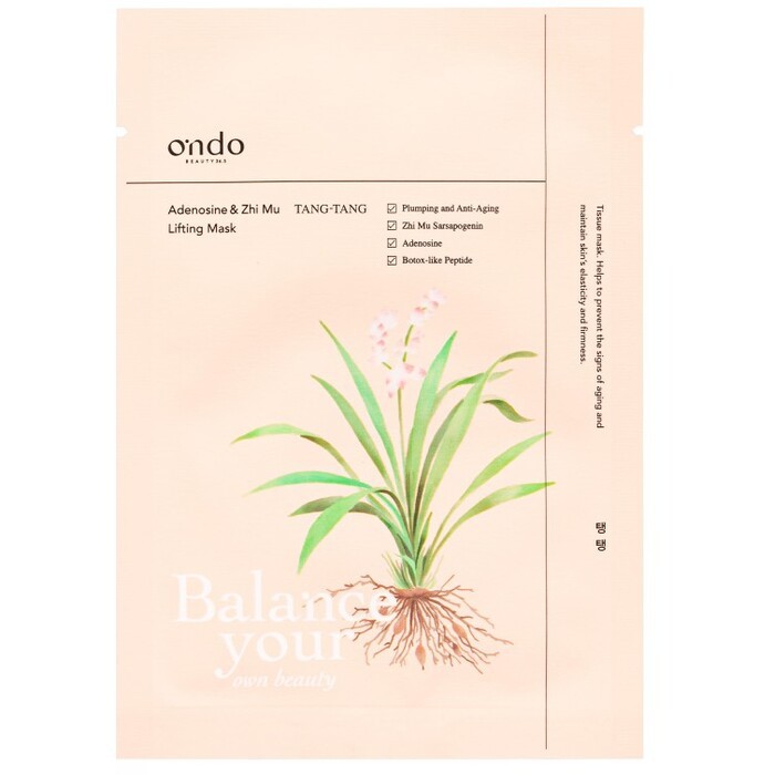 Ondo Beauty 36.5 TANG-TANG Adenosine & Zhi Mu Lifting Mask - Smoothing facial mask donna 25.0g