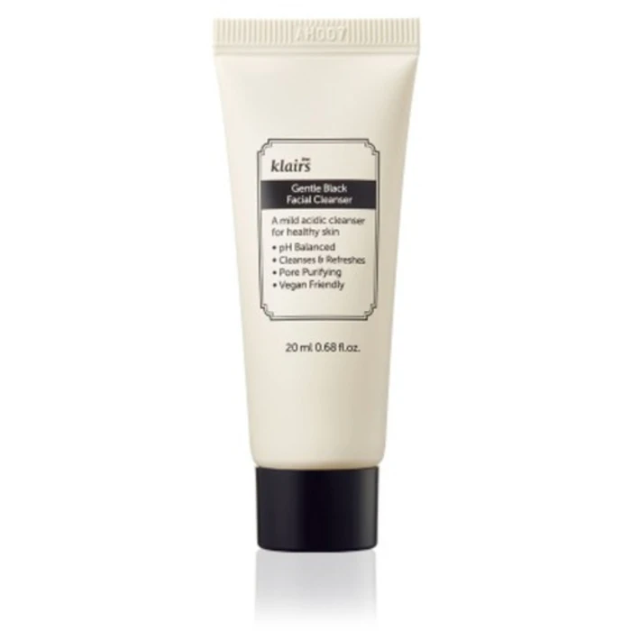 Dear, Klairs Gentle Black Facial Cleanser - Gentle cleansing gel for sensitive skin donna 20ml