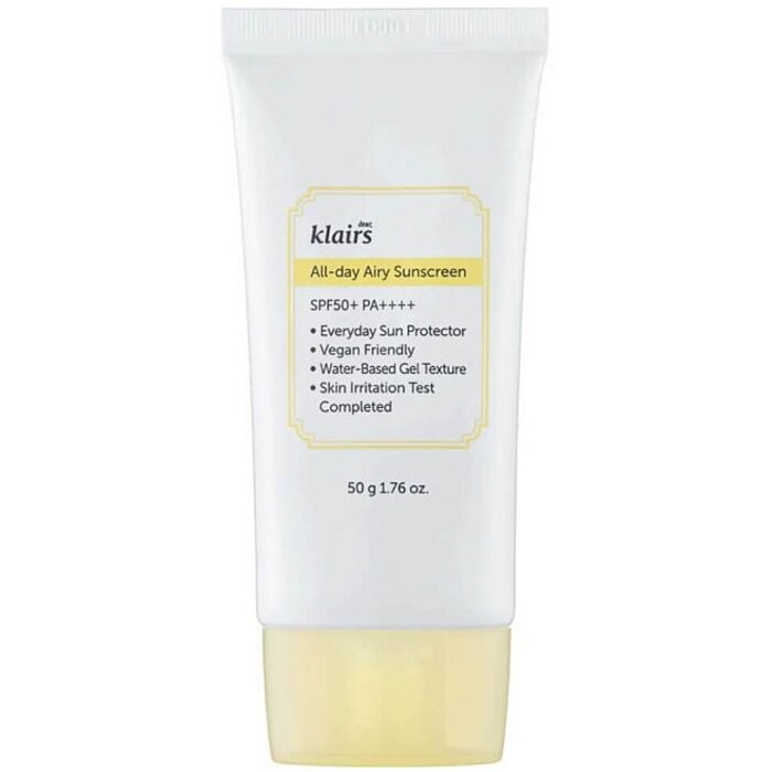 Klairs ALLDAY AIRY sunscreen SPF50 50 gr donna