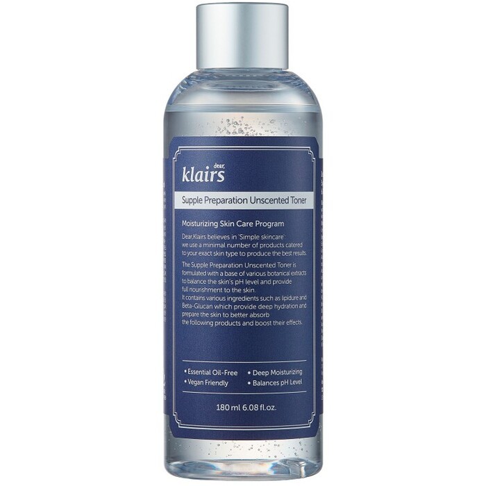 Klairs SUPPLE PREPARATION unscented toner 180ml donna 180ml