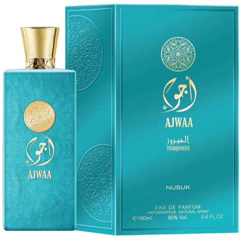 Nusuk Ajwaa Turquoise eau de parfum donna 100ml