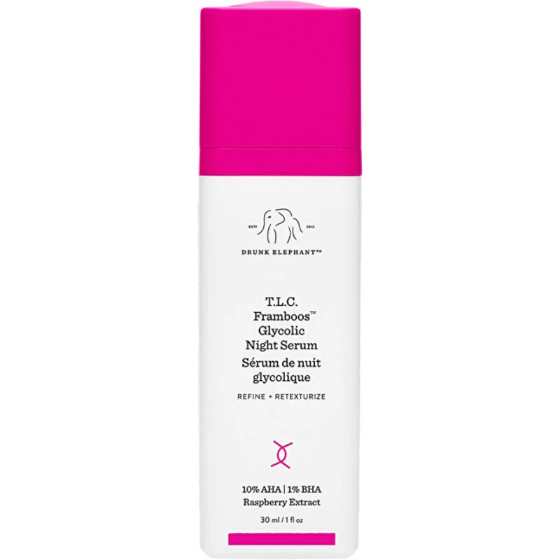 Drunk Elephant TLC Framboos Glycolic Night Serum - Night skin serum donna 30ml