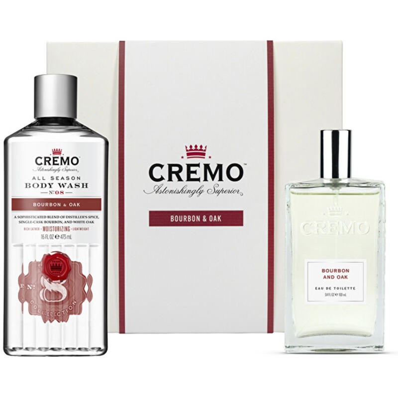 Cremo Bourbon & Oak Set - Body Care Gift Set uomo