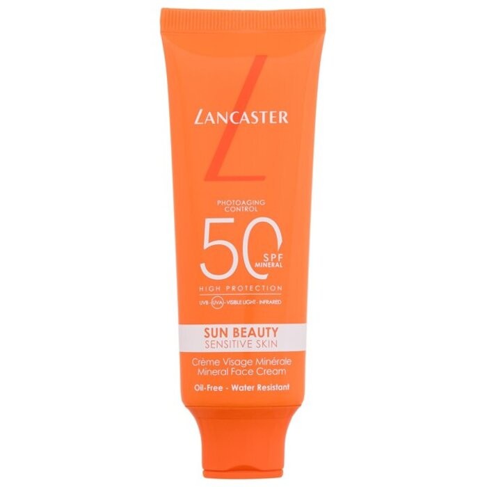 Lancaster Sun Beauty Sensitive Skin Mineral Face Cream SPF50 - Sunscreen for sensitive and acne-prone skin donna 50ml