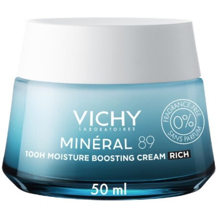 Vichy Minéral 89 100 H Moisture Boosting Cream - Cream to increase skin hydration donna 50ml