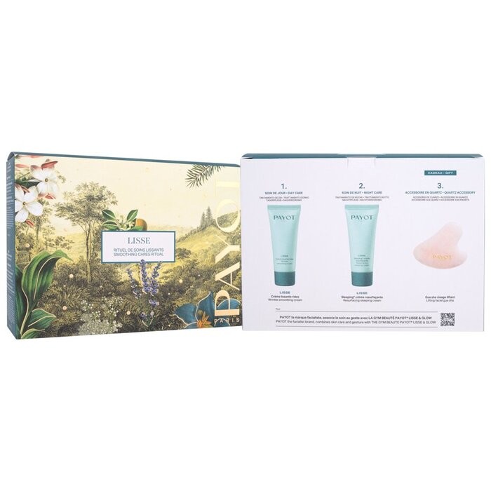 Payot Lisse Set 60ml Wrinkle Smoothing Cream 30ml-Resurfacing Sleeping Cream 30ml