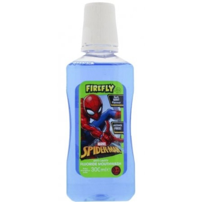 FRAGRANCES FOR CHILDREN Collutorio anticarie al fluoro Firefly Spiderman Collutorio bambino 300ml