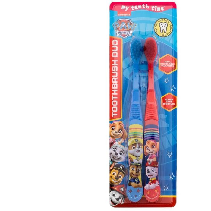 FRAGRANCES FOR CHILDREN Paw Patrol Spazzolino Duo Super Soft 46 Blu e Rosso bambino 2ml