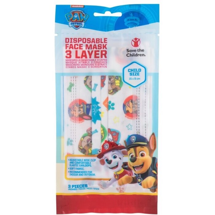 Nickelodeon Paw Patrol Face Mask and Respirator K 3pcs