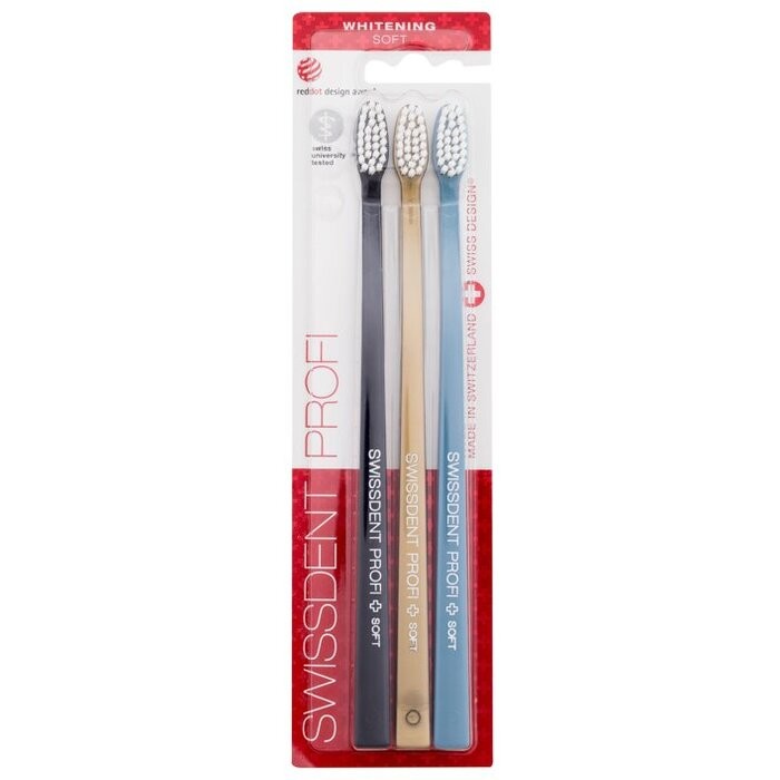 Swissdent Spazzolino da denti morbido Profi Whitening Trio donna 30ks