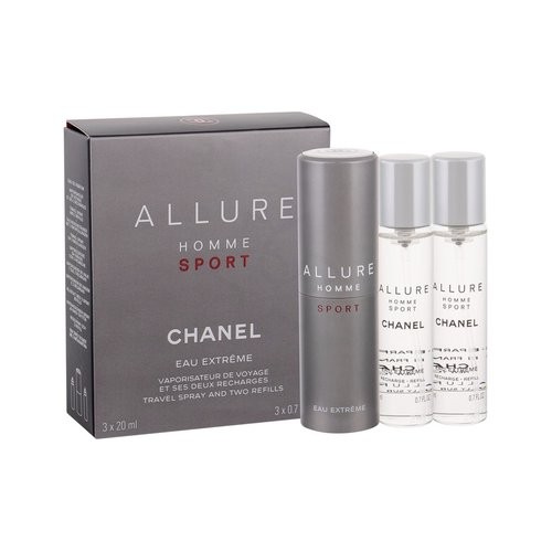 Chanel Allure Homme Sport Eau Extreme 3x20ml Eau de toilette da Uomo 60ml