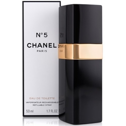 Chanel N 5 eau de toilette refillable spray 50ml donna