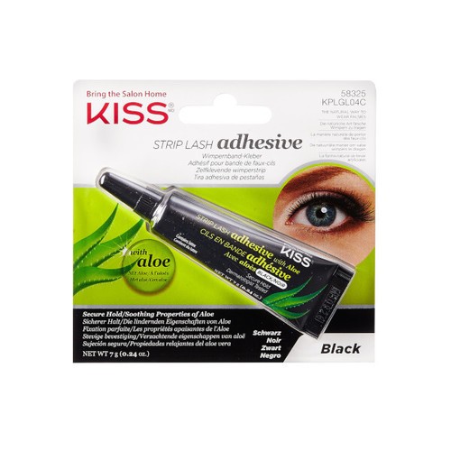 KISS Adesivo per ciglia con Aloe Nero 7 g donna