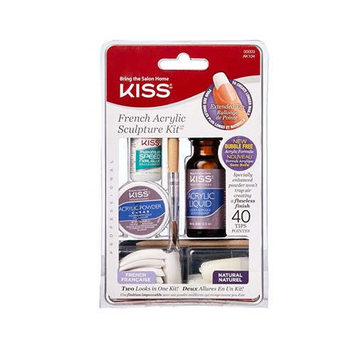 Kiss My Face Scultura francese Kit acrilico Set acrilico di french manicure Donna