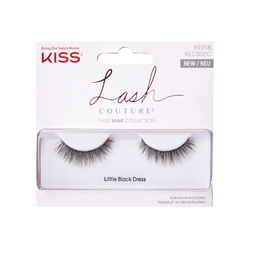 KISS Lash Couture Faux Mink Little Black Dress 1 paio di ciglia finte colla 1gLash Couture Faux Mink Little
