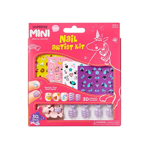 Kiss My Face imPRESS Kids Nail Artist Kit Samolepc nehty pro dti donna