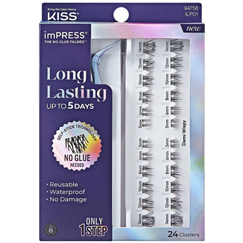 Kiss My Face imPRESS Press on LongLasting 01 - False eyelashes donna