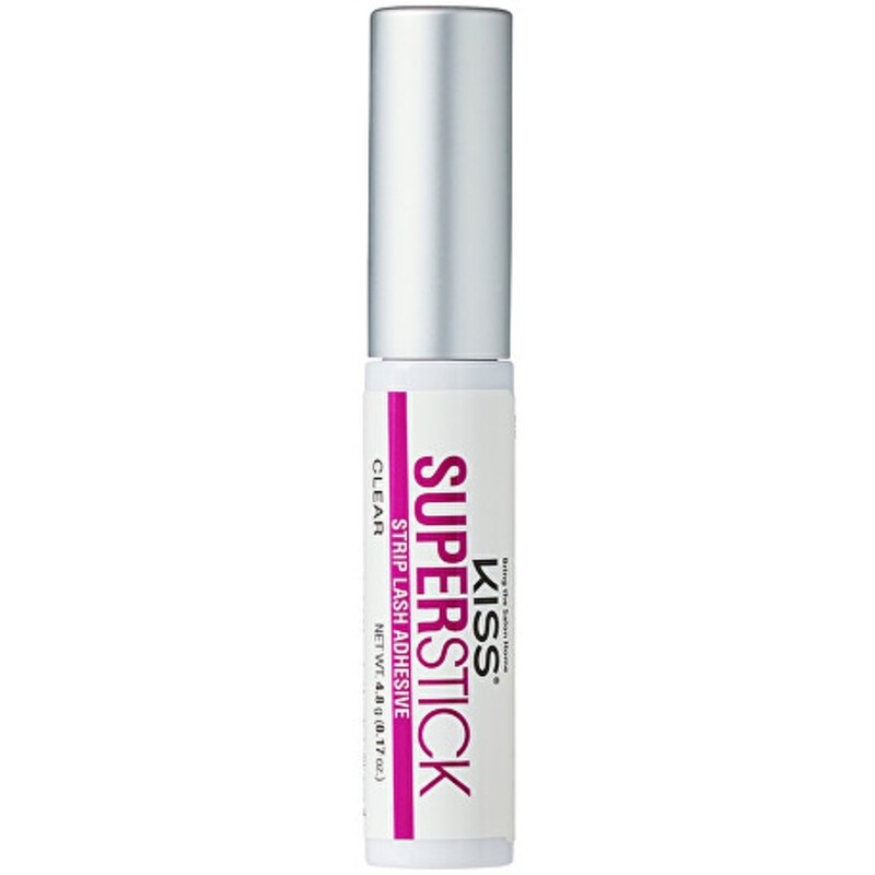 Kiss My Face Super Stick 5-Day Extended Wear Strip Lash Adhesive Clear - Eyelash glue donna 4.8g