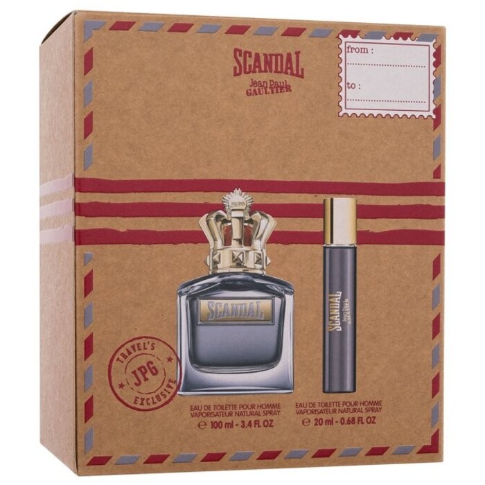 Jean Paul Gaultier Cofanetto regalo Scandal Pour Homme eau de toilette 100 ml e eau de toilette 20 ml uomo 100ml