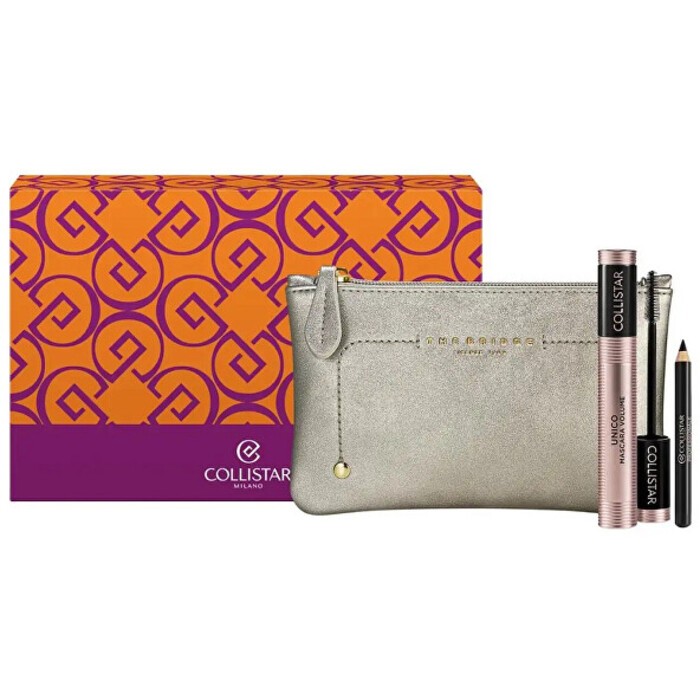 Collistar set unico mascara mascara 13ml + matita occhi nera 0.8g + trousse