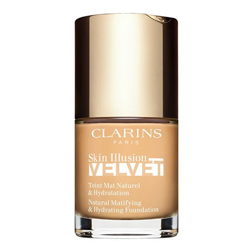Clarins Skin Illusion Velvet Fondotinta opacizzante e idratante naturale Trucco opacizzante 30ml 112C Donna