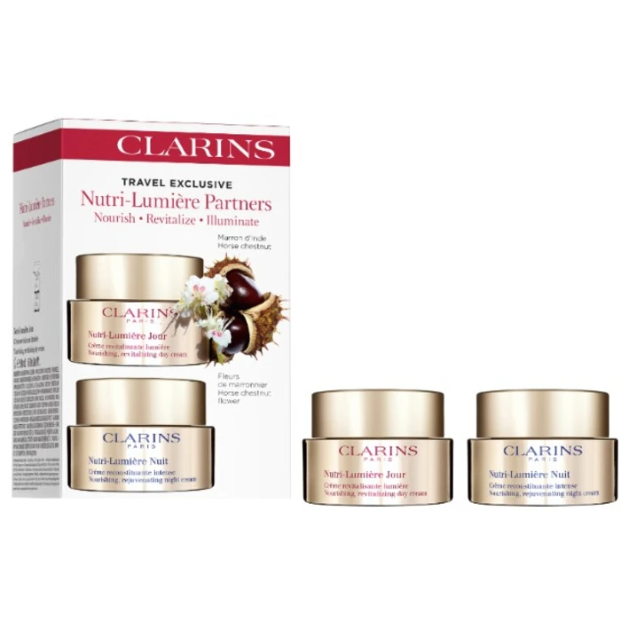 Clarins Cofanetto regalo per la cura della pelle Nutri-Lumiére Partners donna