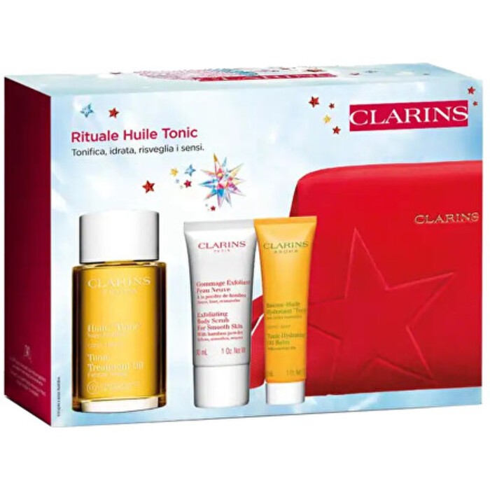 Clarins Rituale Huile Tonic Set - Body care gift set donna