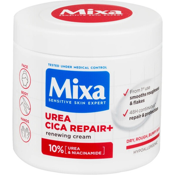 Mixa Trattamento corpo rigenerante per pelli molto secche e ruvide Urea Cica Repair + Crema Rinnovatrice 400ml unisex