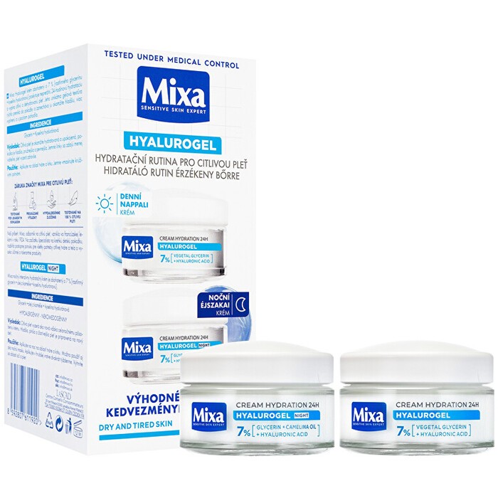 Mixa Hyalurogel Duo Set Set regalo idratante per la cura della pelle donna