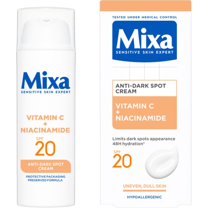 Mixa Crema AntiMacchie SPF 20 Crema contro le macchie pigmentarie donna 50ml
