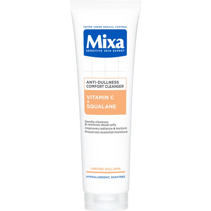 Mixa AntiDullness Comfort Cleanser Gel detergente per pelle opaca donna 150ml