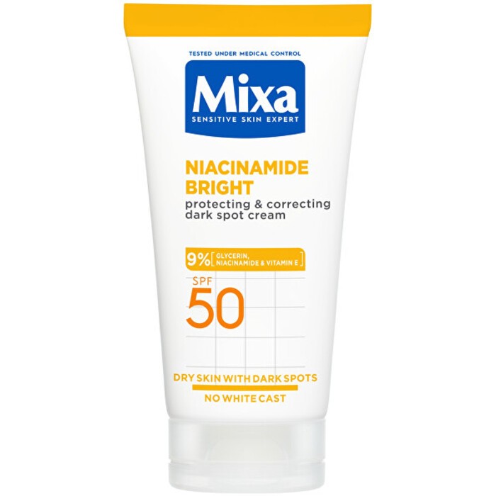 Mixa Niacinamide Bright Protecting & Correcting Dark Spot Cream SPF 50 donna 50ml