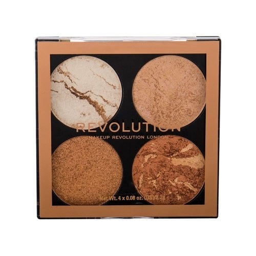 Makeup Revolution Cheek Kit Palette Palette di illuminanti e bronzer 8 g donna Take A Breather