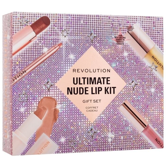 Makeup Revolution Ultimate Nude Lip Kit - Gift Set donna 3.2g