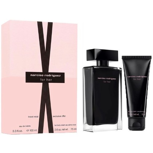 Narciso Rodriguez For Her Giftset donna 175ml eau de toilette Spray 100ml-Body Lotion 75ml-Travel Retail