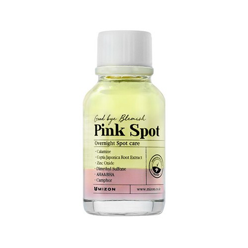 Mizon Pink Spot Good Bye Blemish Overnight Spot Care Siero notturno con polvere antiacne 19ml Donna