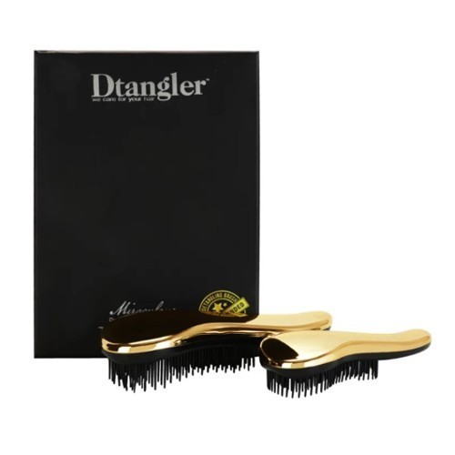 Dtangler Miraculous Gold Set Gift set of hair brushes donna