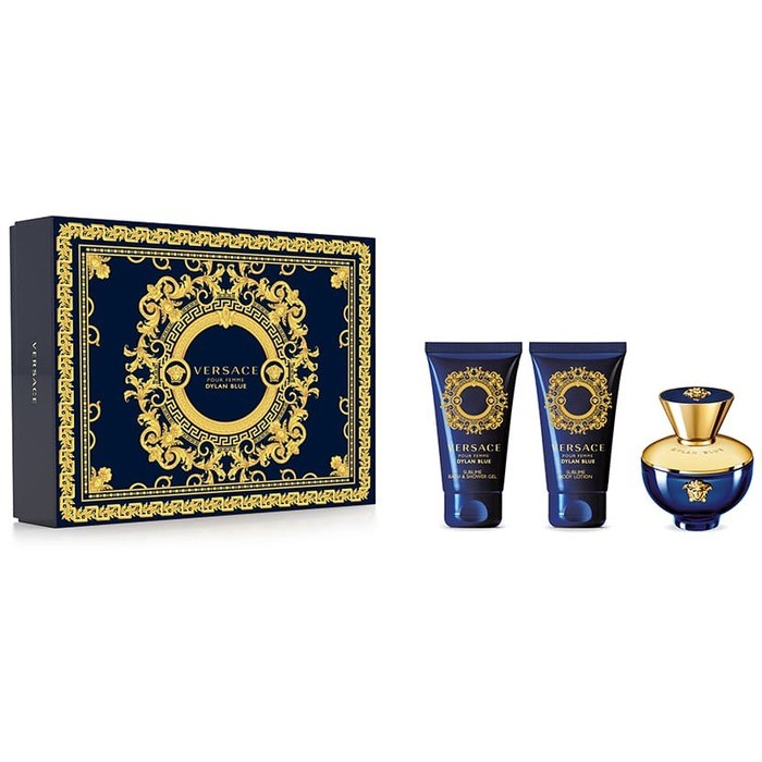 Versace Dylan Blue pour Femme SET eau de parfum 50 ml + Body Lotion 50 ml + Shower Gel 50 ml donna 50ml