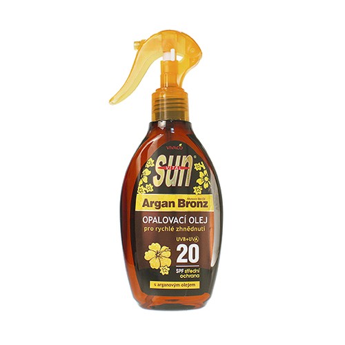 Vivaco SUN suntan oil with argan oil SPF 20 donna 200ml