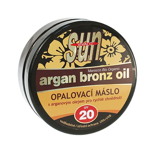 Vivaco Sun Argan Bronze Oil SPF 20 - Suntan butter with organic argan oil donna 200ml