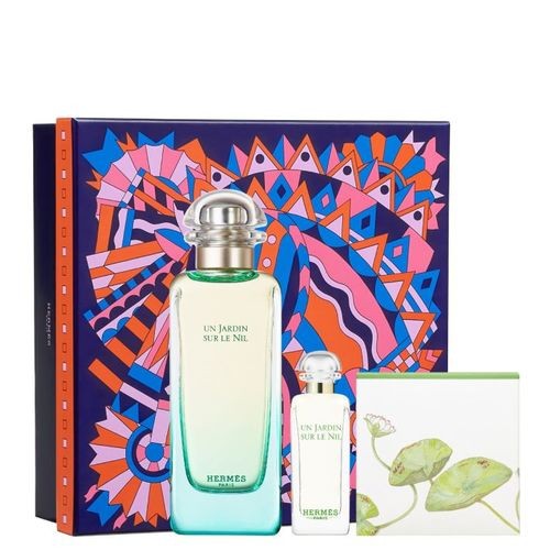 Hermes Un Jardin Sur Le Nil Giftset 157,5ml eau de toilette Spray 100ml-eau de toilette 7,5ml-Soap 50gr