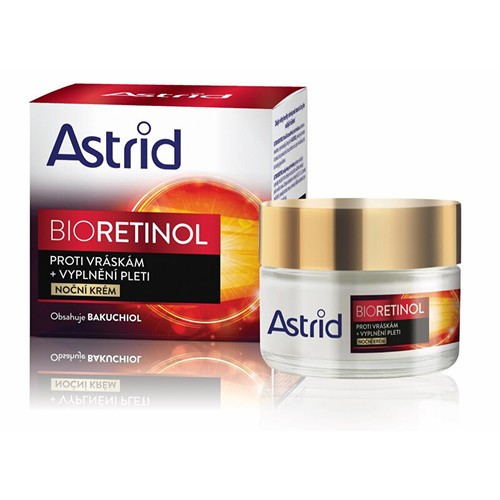 Astrid Bioretinol Night Cream Crema notte antirughe per rimpolpare la pelle 50ml Donna