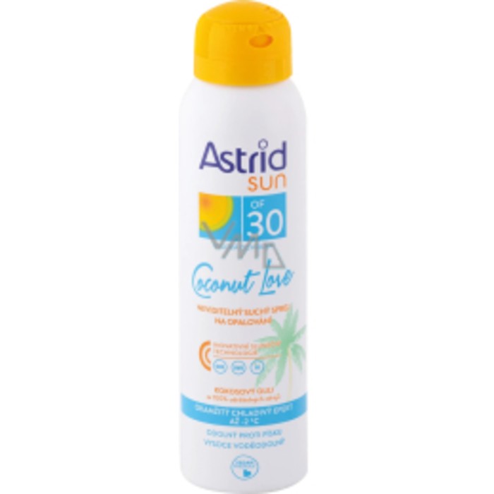 Astrid Sun Coconut Love Dry Mist Spray SPF30 Neviditeln such sprej na opalovn donna 150ml