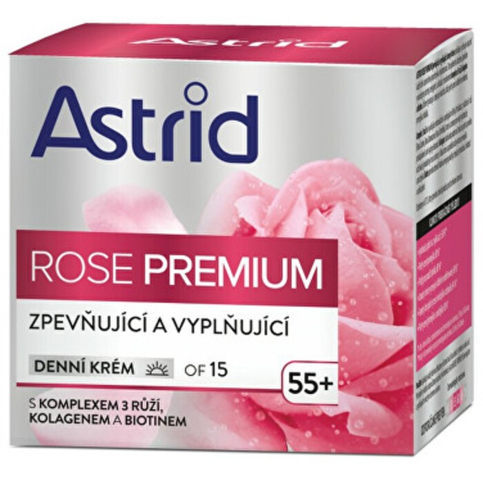 Astrid Rose Premium Day Cream OF 15 55 Zpevujc a vyplujc denn krm donna 50ml