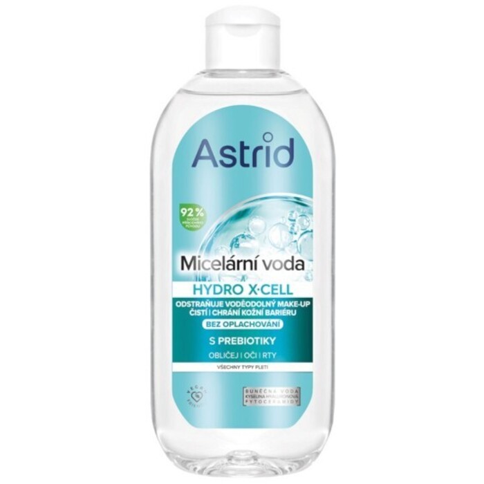 Astrid Hydro XCell Acqua micellare con prebiotici per tutti i tipi di pelle donna 400ml