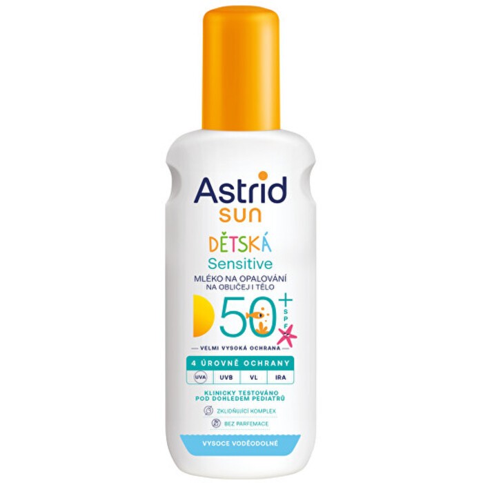 Astrid Spray solare sensibile per bambini SPF 50 donna 150ml
