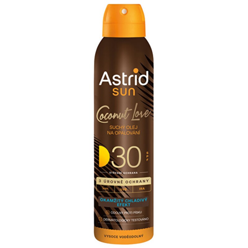 Astrid Sun Dry Oil Coconut Love SPF 30 - Dry suntan oil unisex 150ml